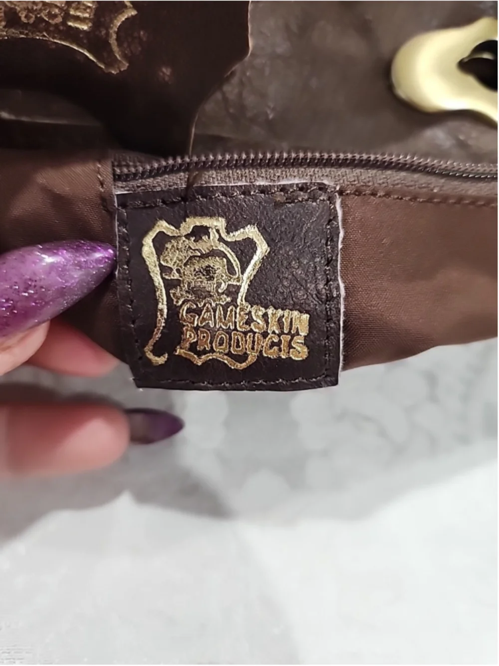 Gameskin Products Leather Belt Size 48 Vintage